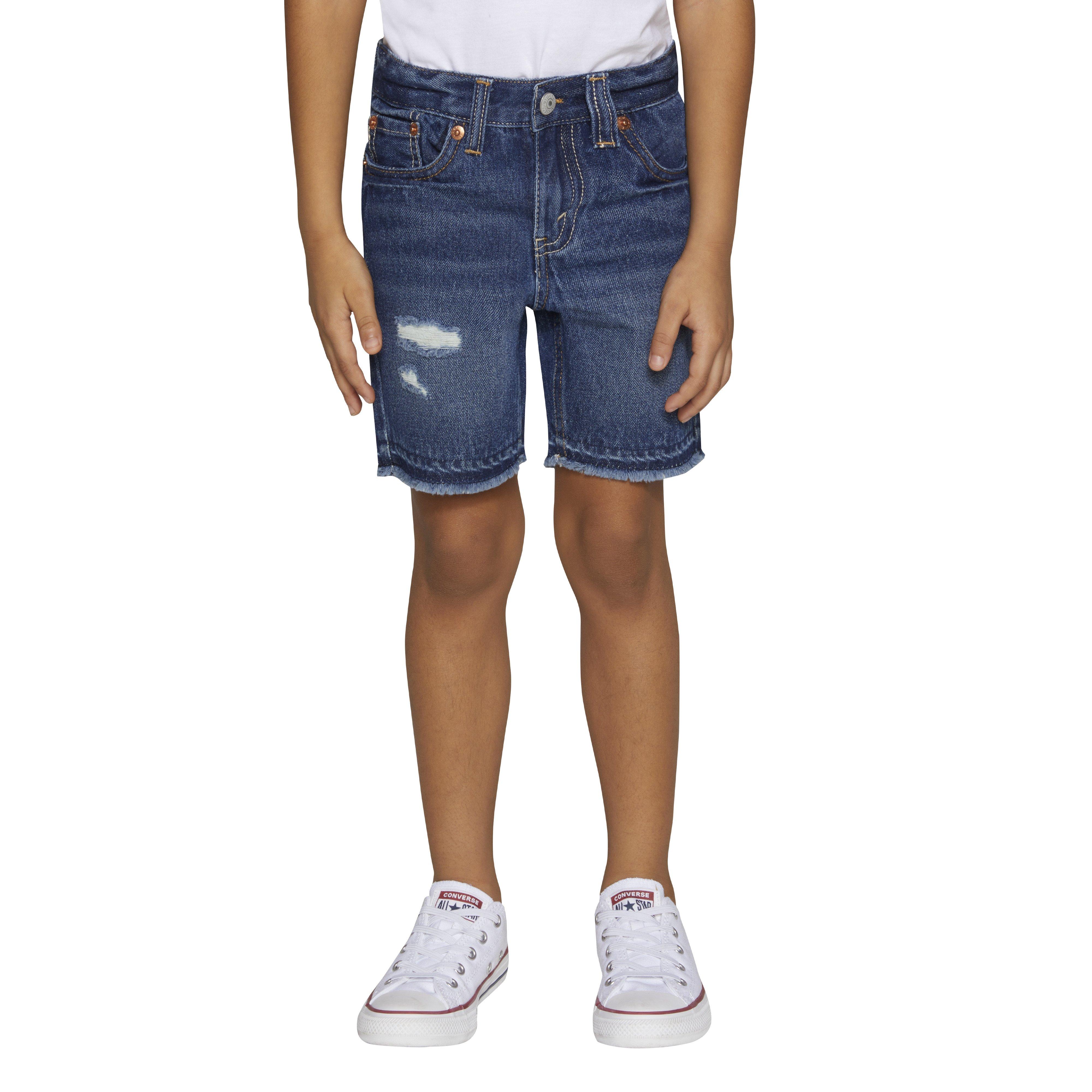 Levi's Little Boys' 511 Slim Fit Wash Denim Shorts - Dark Blue - AS SHOWN